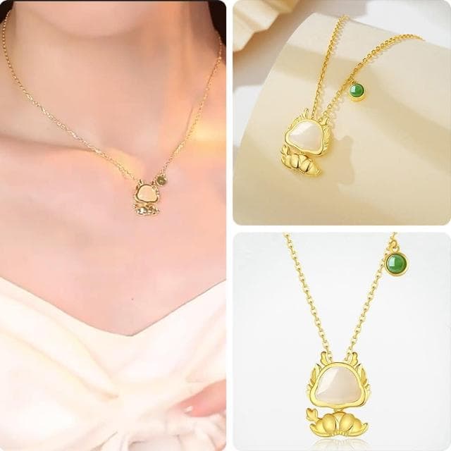 【LEEHER】女飾品/項鍊/純銀項鍊/金項鍊/生肖項鍊/和田玉項鍊/兒童項鍊/招財項鍊/保平安/生肖龍年/禮物