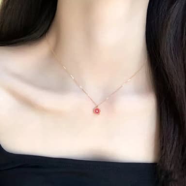 【LEEHER】女生/項鍊/純銀項鍊/新娘飾品/小飾品/水晶項鍊/幸運草項鍊/寶石項鍊/925純銀項鍊/小禮物/交換禮物