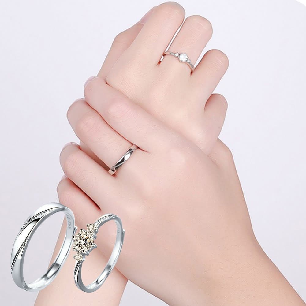 【LEEHER】結婚戒指/鋯石戒指/求婚戒指/對戒/指環/生日禮物/情侶戒指/情侶禮物/情侶對戒/戒指/純銀戒指