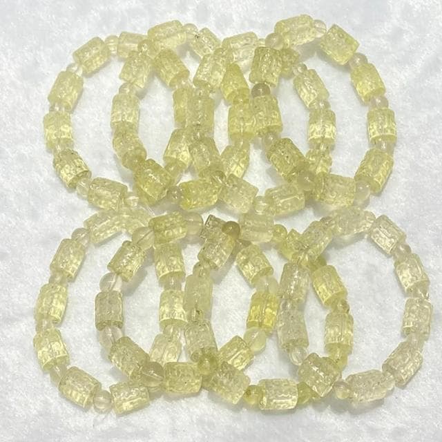 【LEEHER】女生/手串/手鍊/手環/水晶手鍊/黃水晶手鍊/回文手串/黄水晶桶珠/單圈手鍊/招財水晶/招財手鍊/廣結善緣/生日禮物