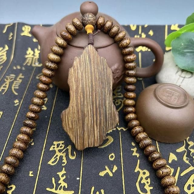 【LEEHER】佛像掛飾/觀音吊墜/算盤珠/沉香車掛/念珠/項鍊/越南沉香/掛牌/佛珠項鍊/長輩禮物/木珠項鍊/避邪項鍊