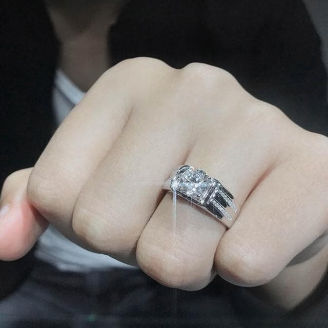 【LEEHER】求婚戒指/520禮物/戒指女生/925純銀戒指/情侣戒指/情人節禮物/銀戒指/通體純銀/銀飾/可調節戒指/
