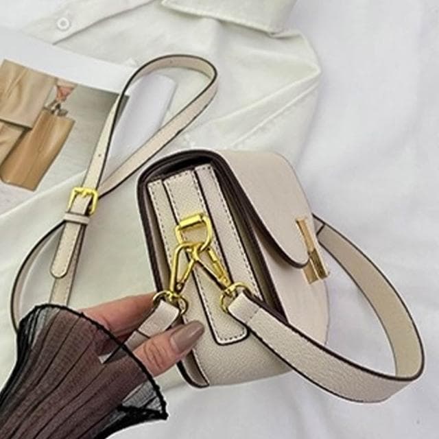 【LEEHER】復古包包/馬鞍包/包包女/真皮包包/包包/單肩包/牛皮包包/白色包包/禮物/斜背包/豆腐包/質感包包/真皮斜背包/