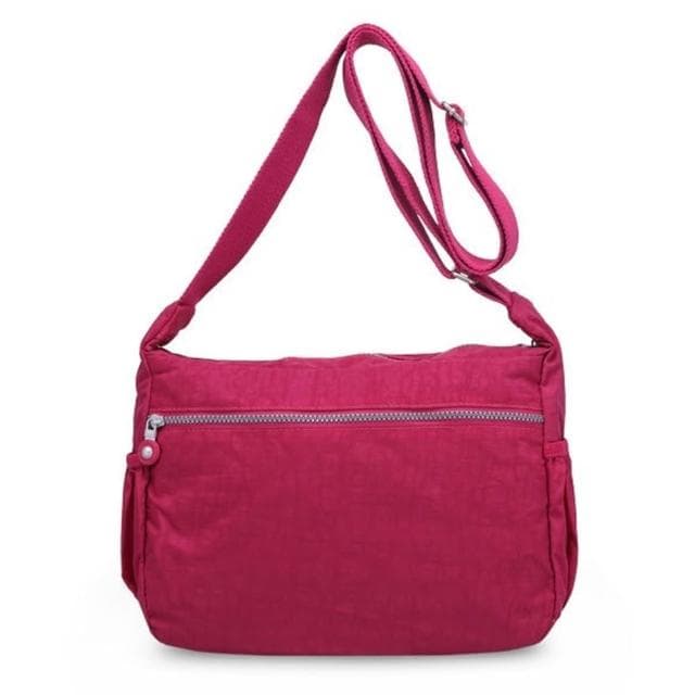 【LEEHER】收納包/防潑水包包/斜背女包/包包/斜背包/尼龍包包/紫色包包/長輩/禮物/多功能包包/多隔層媽媽包/紅色包包/