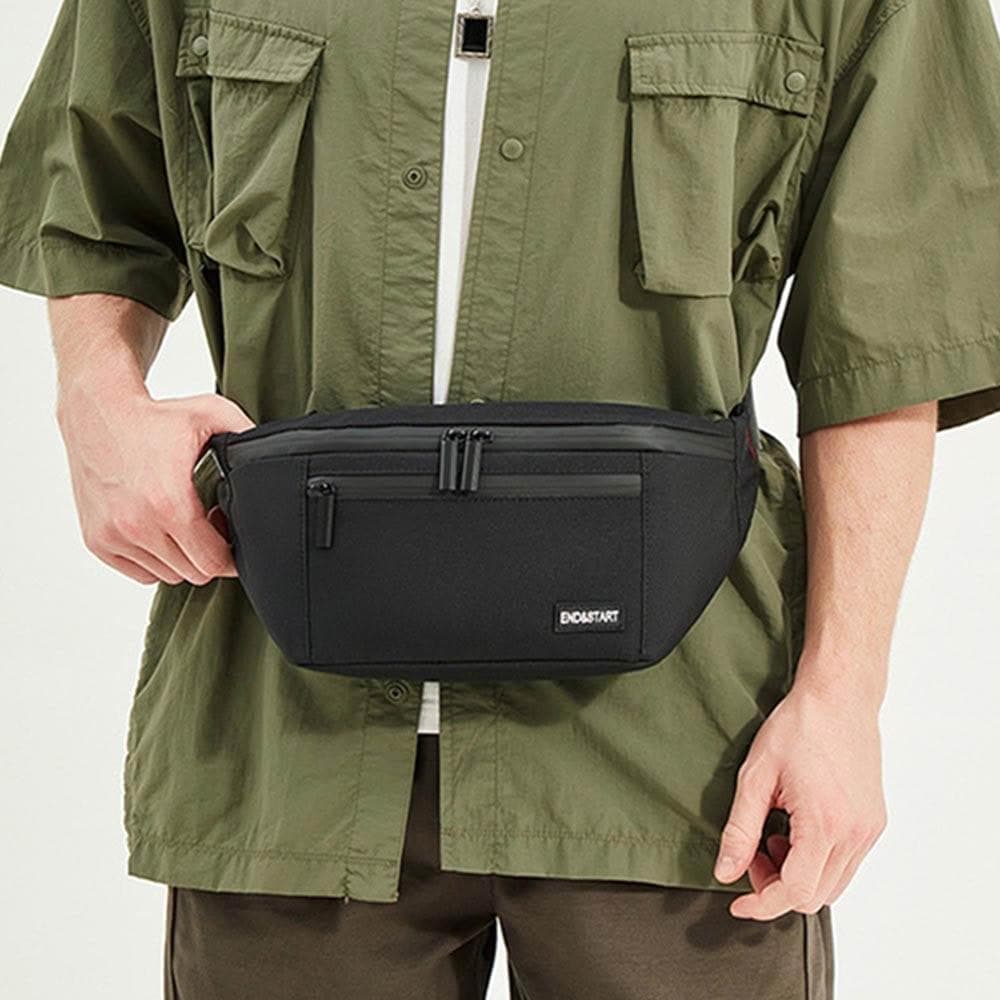 【LEEHER】牛津包包/運動胸包/包包/腰包/胸包/斜背包/黑色包包/大容量小包包/日系小包/攜便包/生日禮物/男包包/送禮