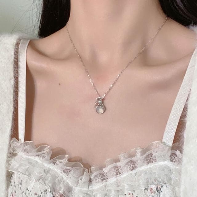 【LEEHER】女生/項鍊/鎖骨鏈/飾品/銀飾/S925純銀/項鍊女/純銀項鍊/女生項鍊/閨蜜項鍊/輕奢/流行/小眾設計感/生日禮物
