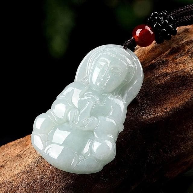 【LEEHER】彌勒佛玉墜/玉珮/飾品/翡翠/護身符/招財納福/保平安/玉石項鍊/送媽媽/觀音佛像/項鍊/女生項鍊/吊墜/小禮物