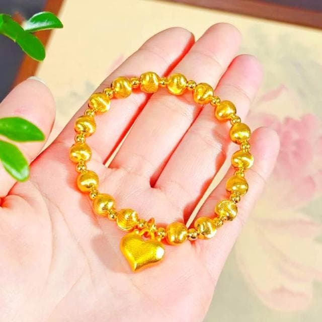 【LEEHER】沙金手串/沙金手鍊/高級感/轉運珠手串/百搭/時尚/手飾/招財/飾品/手鍊/手串/禮物/黃金貓眼石/愛心/送女生