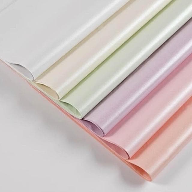 50*70cm珠光雪梨紙 花束包裝紙 禮物包裝紙 畢業花束 情人節花束包裝 小香風 抓皺雪梨紙