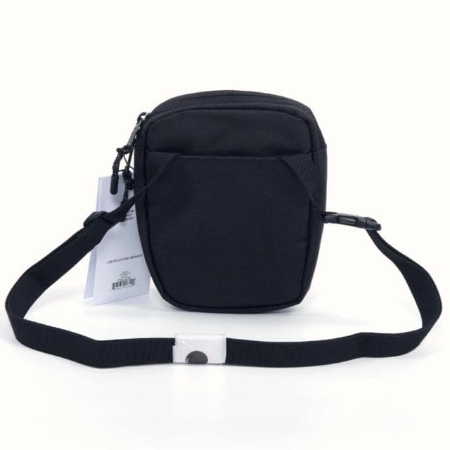【Herschel】Cruz Crossbody 帆布 防潑水 全黑 黑色 旅行 小型 側包 胸包 斜包 小包 腰包 隨身包(交換禮物)