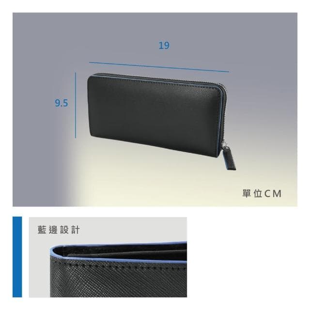 【Crocodile】鱷魚皮件 真皮長夾 拉鍊包 14卡 Titan系列 0103-10507-黑色男生皮夾 錢包推薦