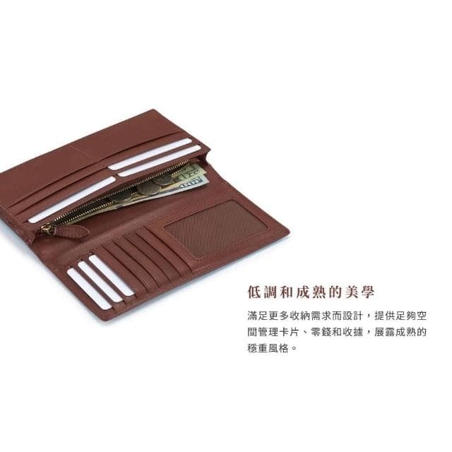 【Crocodile】鱷魚皮件 長夾推薦 送禮推薦 錢包 13卡拉鍊 Naturale系列-0103-11001真皮皮夾 男生長夾
