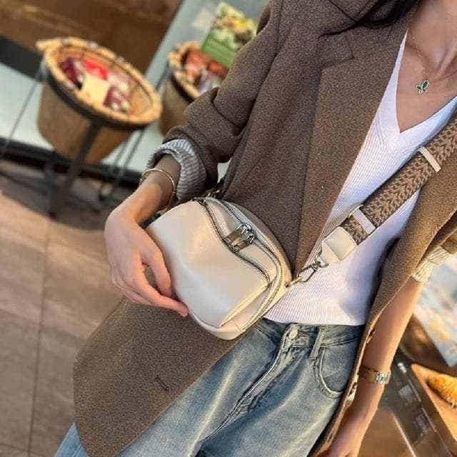 【巴黎精品】情人節禮物 現貨+預購 真牛皮側背包真皮革單肩背包托特包手提包隨身女包包-百搭牛皮質感單肩6色a1ce4