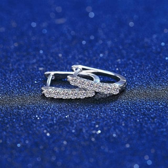 【巴黎精品】現貨+預購 莫桑鑽石耳環925純銀耳環耳針銀飾品-1.2克拉女飾品配件情人節禮物a1co71