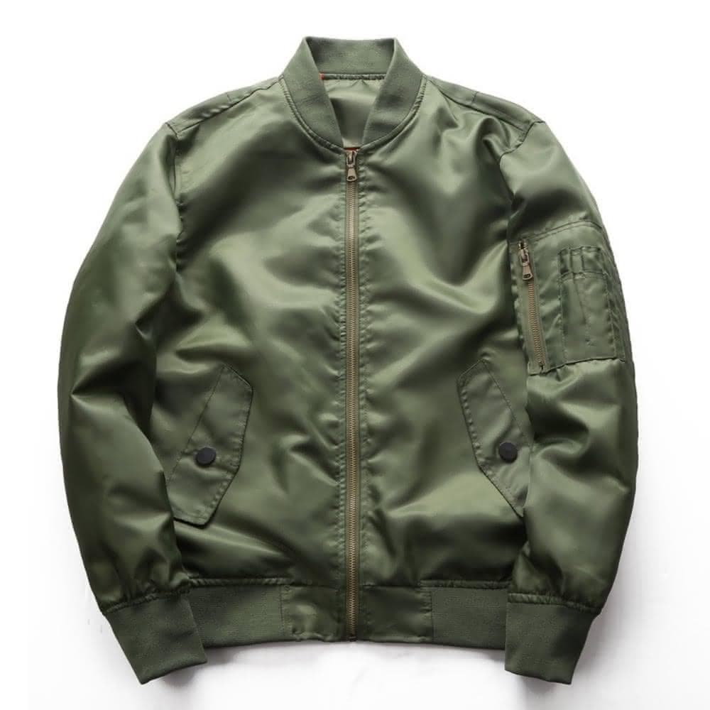 【巴黎精品】父親節禮物 現貨+預購 軍裝外套復古工裝古著-棒球領MA1防風寬鬆男夾克3色a1hg21