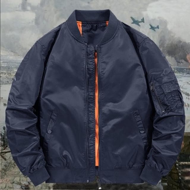 【巴黎精品】父親節禮物 現貨+預購 軍裝外套復古工裝古著-MA1飛行防風簡約男夾克4色a1hg48