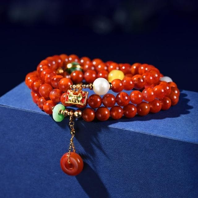 【巴黎精品】情人節禮物 現貨+預購 南紅手鍊玉石毛衣鏈手珠平安擋煞防小人轉運淨化招財開運-6.5mm蜜蠟平安扣翡翠女飾品a1ha19