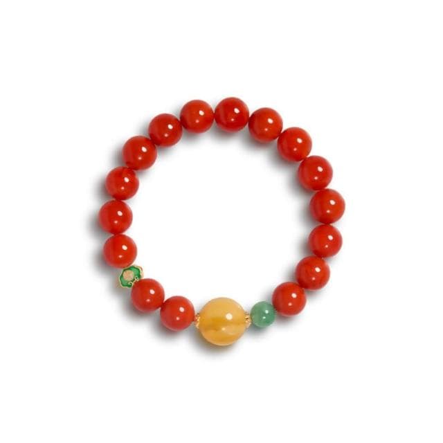 【巴黎精品】情人節禮物 現貨+預購 南紅手鍊玉石手串手珠平安擋煞防小人轉運淨化招財開運-10mm蜜蠟翡翠如意女飾品a1ha22