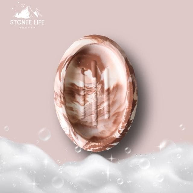 時硐STONE 橢圓肥皂盒(手工 肥皂盒 肥皂收納 收納 擺飾 飾品 收納 燭台 多肉盆栽  禮物 質感 療愈小物 裝飾品)