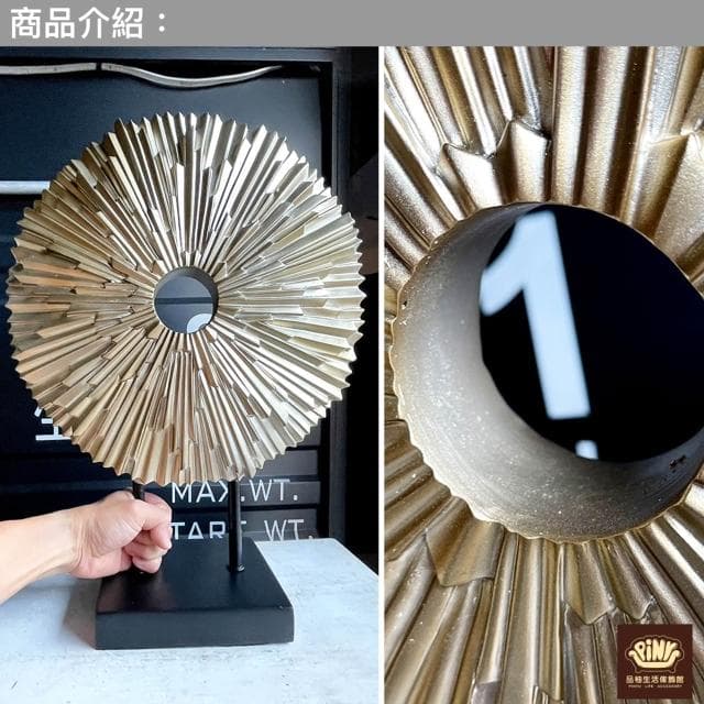 【PiNYU 品柚生活傢飾館】中國風現代風格樹脂圓筒屏風擺件擺飾品 新居送禮 福祿雙全 家庭美滿 開店禮