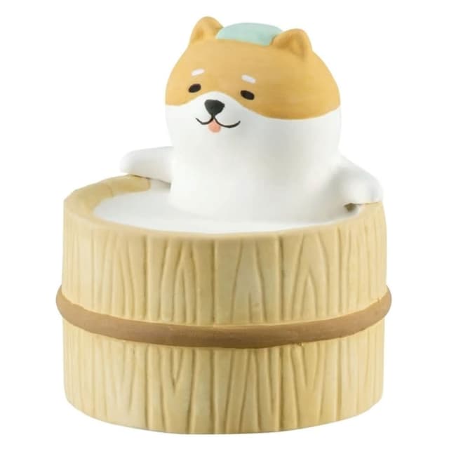 【DECOLE】concombre  日和溫泉精油擴香擺飾-柴犬(收藏商品 交換禮物 生日送禮 辦公室療育商品)
