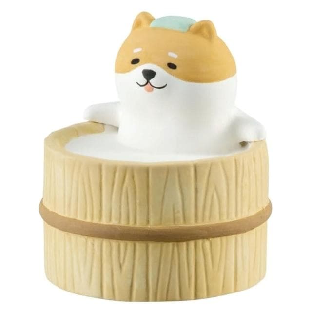 【DECOLE】concombre  日和溫泉精油擴香擺飾-柴犬(收藏商品 交換禮物 生日送禮 辦公室療育商品)