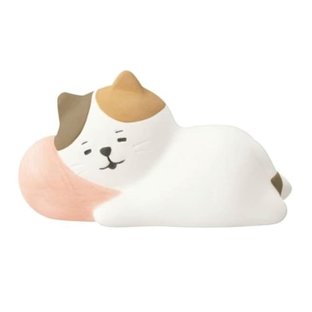 【DECOLE】concombre  日和動物午睡系列 擴香石-貓咪(收藏商品 交換禮物 生日送禮 辦公室療育商品)