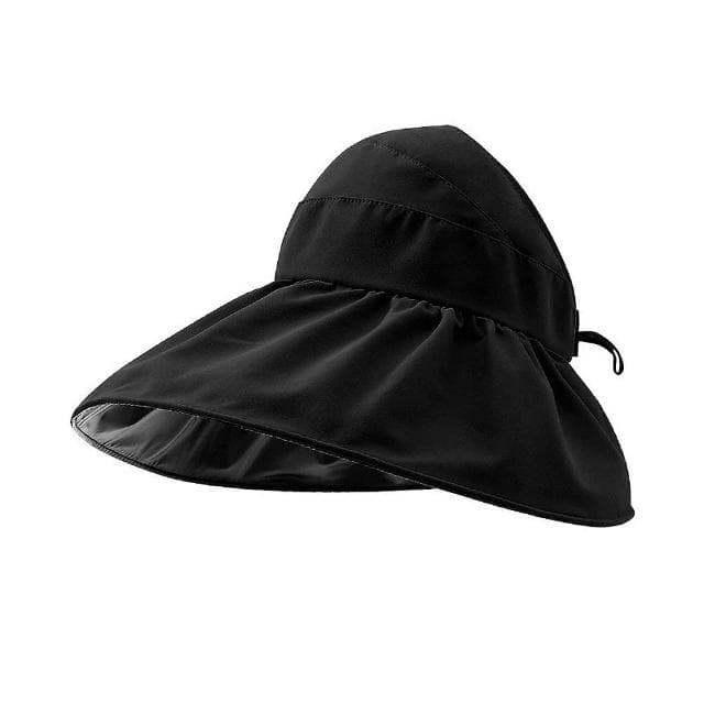 【米蘭精品】現貨+預購 空頂帽防曬帽黑膠大簷可摺疊女帽子母親節禮物5色74cp2