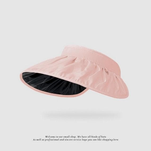 【米蘭精品】現貨+預購 空頂帽防曬帽遮陽黑膠貝殼帽女帽子母親節禮物5色74cp10