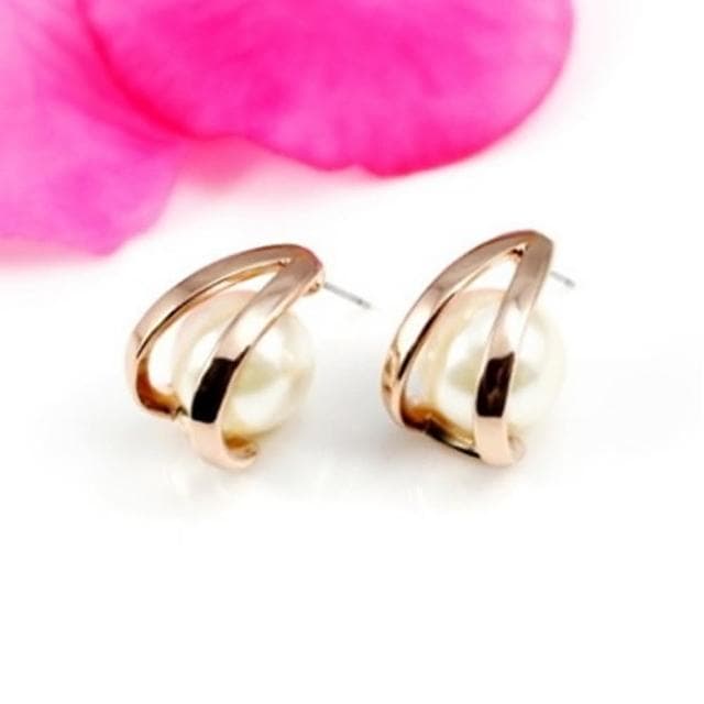 【米蘭精品】現貨+預購 鍍18K金耳環珍珠耳飾時尚精美細緻百搭生日情人節禮物女飾品73kq29