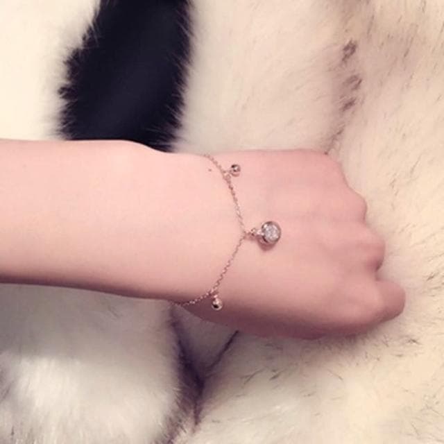 【米蘭精品】現貨+預購 玫瑰金鑲鑽手鍊甜美可愛優美氣質生日情人節禮物女飾品73jq19