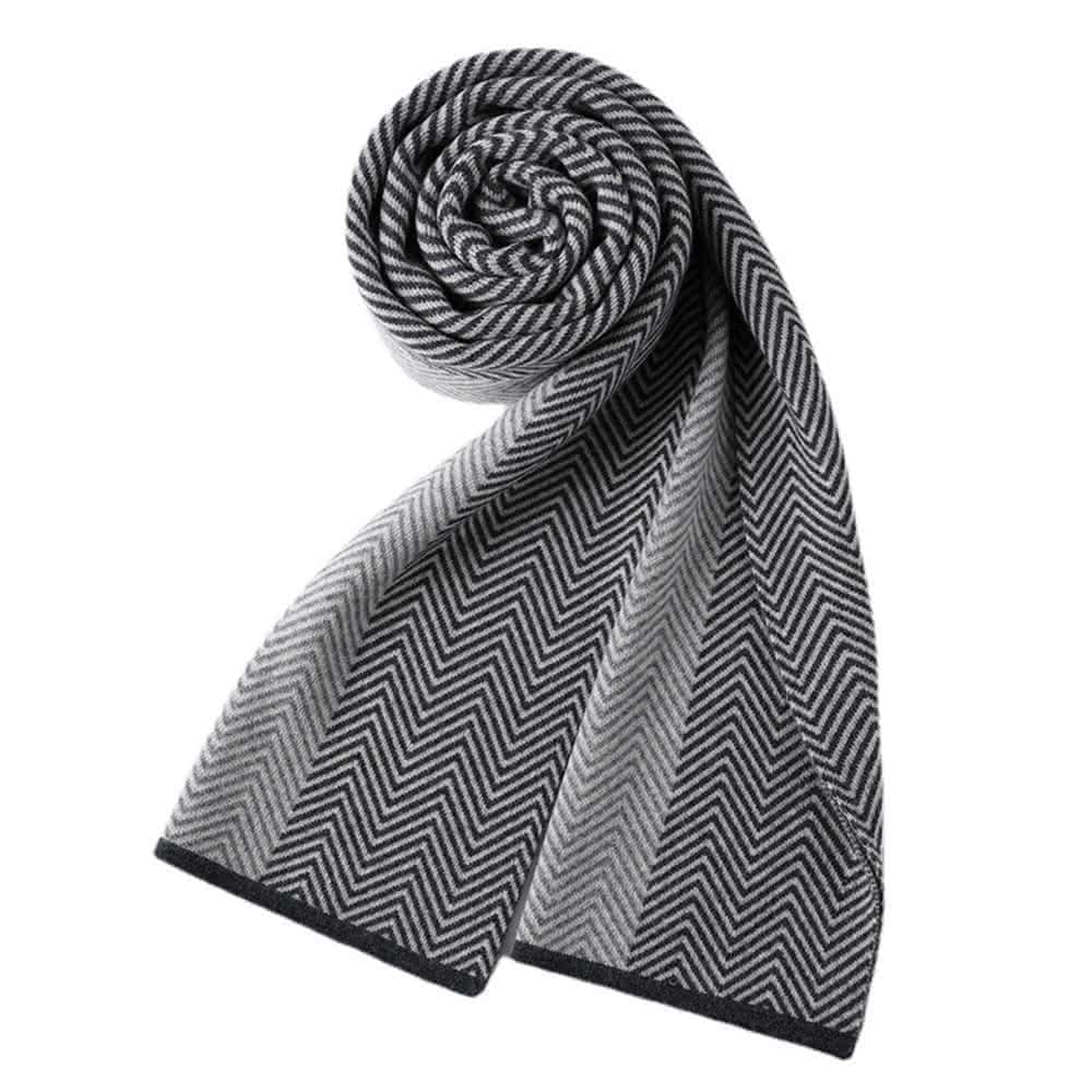 【米蘭精品】父親節禮物 現貨+預購 100%羊毛圍巾防寒披肩條紋拼色保暖男女配件情人節生日聖誕節交換禮物4色74dl6