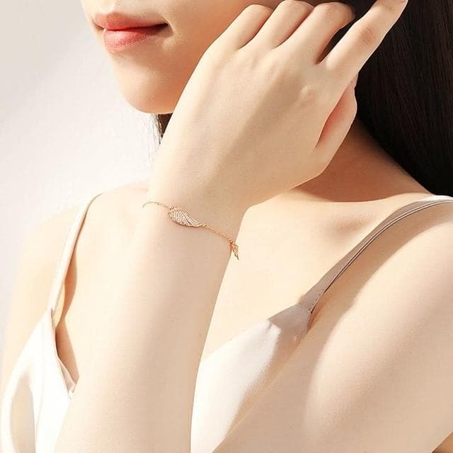 【米蘭精品】現貨+預購 925純銀手鍊情侶對鍊-精美鑲鑽羽翅生日情人節聖誕節交換禮物男女飾品74dv33