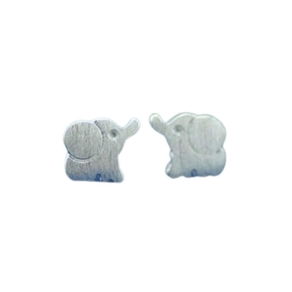 【米蘭精品】現貨+預購 耳環流行銀飾品耳針式耳飾時尚簡約可愛大象情人節生日禮物聖誕節交換禮物首選73ag36