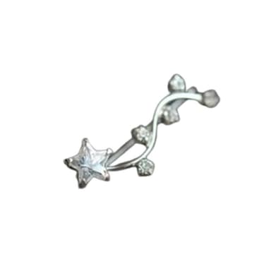 【米蘭精品】現貨+預購 耳環流行銀飾品鑲鑽耳飾時尚精美星星情人節生日禮物聖誕節交換禮物首選73ag215