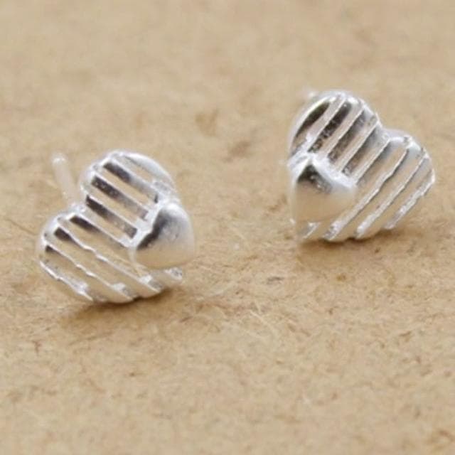 【米蘭精品】現貨+預購 耳環流行銀飾品耳針式耳飾愛心時尚精選情人節生日禮物聖誕節交換禮物首選2色73ag295