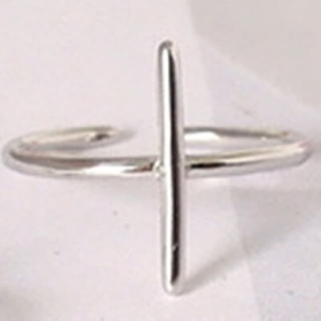 【米蘭精品】現貨+預購 戒指流行銀飾品一字造型獨特吸睛流行母親節生日情人節聖誕節交換禮物73ae53