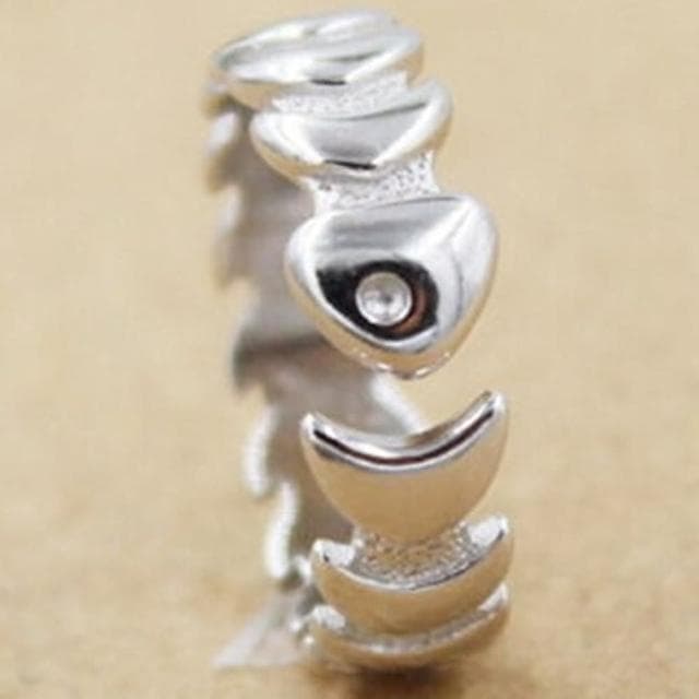 【米蘭精品】現貨+預購 戒指流行銀飾品魚骨造型獨特吸睛流行母親節生日情人節聖誕節交換禮物73ae98