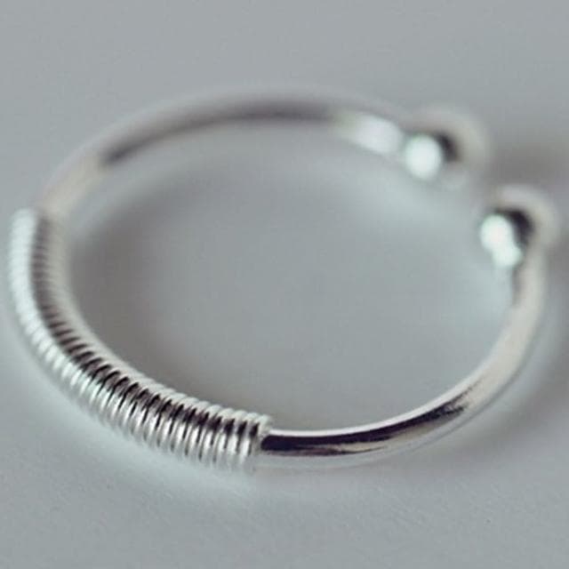【米蘭精品】現貨+預購 戒指流行銀飾品圓珠螺旋造型簡約可愛百搭母親節生日情人節聖誕節交換禮物73ae124