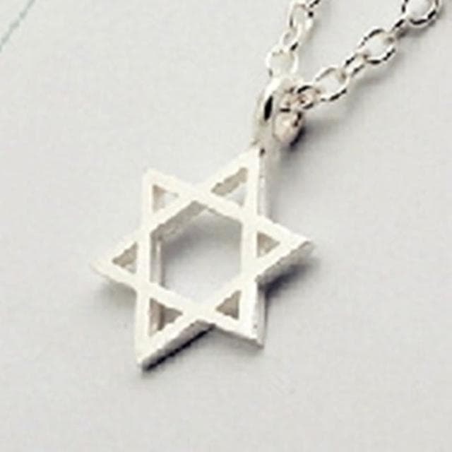 【米蘭精品】現貨+預購 項鍊銀飾品六芒星造型獨特百搭母親節生日情人節聖誕節交換禮物73y1