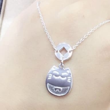 【米蘭精品】現貨+預購 腳鍊流行銀飾品簡約時尚招財貓造型生日情人節聖誕節交換禮物73do31