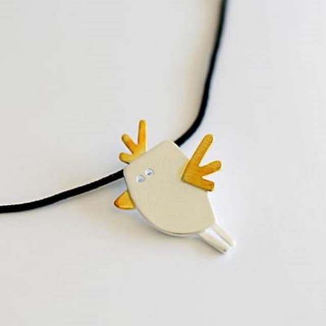 【米蘭精品】現貨+預購 項鍊流行銀飾品精選可愛小雞造型母親節生日情人節聖誕節交換禮物73as65
