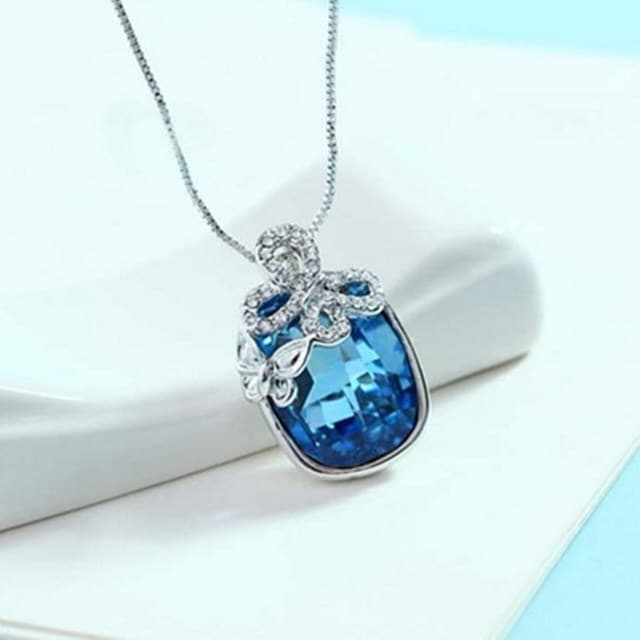 【米蘭精品】現貨+預購 項鍊水晶流行飾品鑲鑽高貴大方鑲寶石母親節情人節生日聖誕節交換禮物3色73aj105