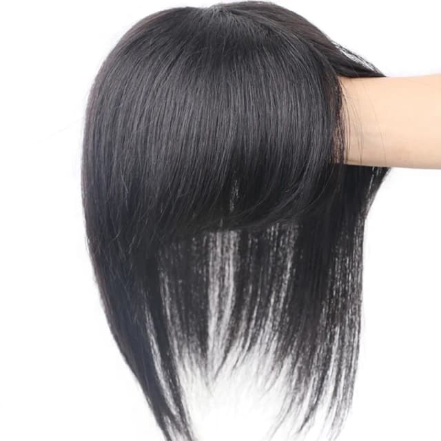 【米蘭精品】現貨秒發 假髮片真髮絲頭頂補髮片隱形自然女假髮母親節禮物2色73us1