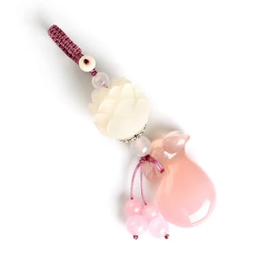 【米蘭精品】現貨+預購 手機掛飾鑰匙扣瑪瑙錢袋菩提蓮花包包配飾母親節情人節生日聖誕節交換禮物5色73xd9