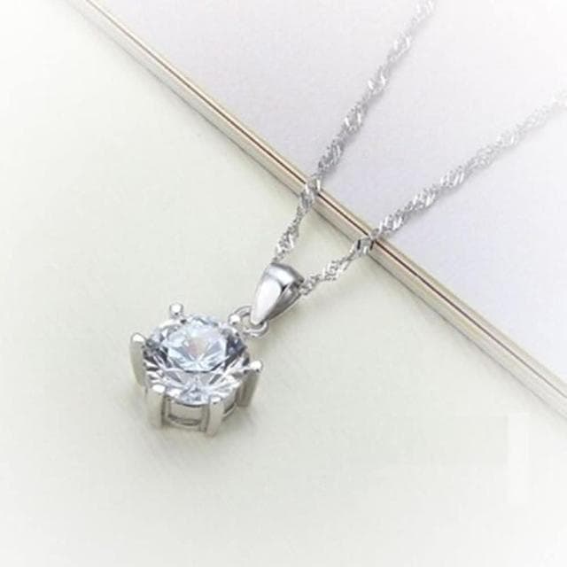 【米蘭精品】現貨+預購 925純銀項鍊鑲鑽吊墜簡約耀眼精美有型母親節情人節生日聖誕節交換禮物女飾品73fy79