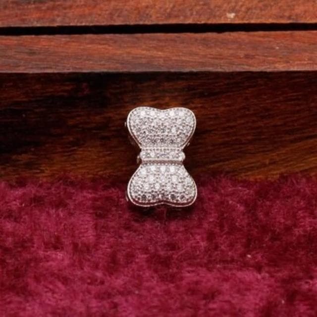 【米蘭精品】現貨+預購 925純銀項鍊鑲鑽吊墜可愛蝴蝶結設計精美情人節生日聖誕節交換禮物女飾品73df21
