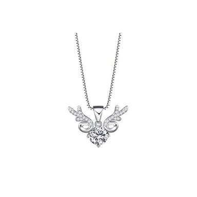 【米蘭精品】現貨+預購 莫桑鑽項鍊925純銀吊墜1克拉麋鹿鑲鑽鹿角情人節生日聖誕節交換禮物女飾品74an29