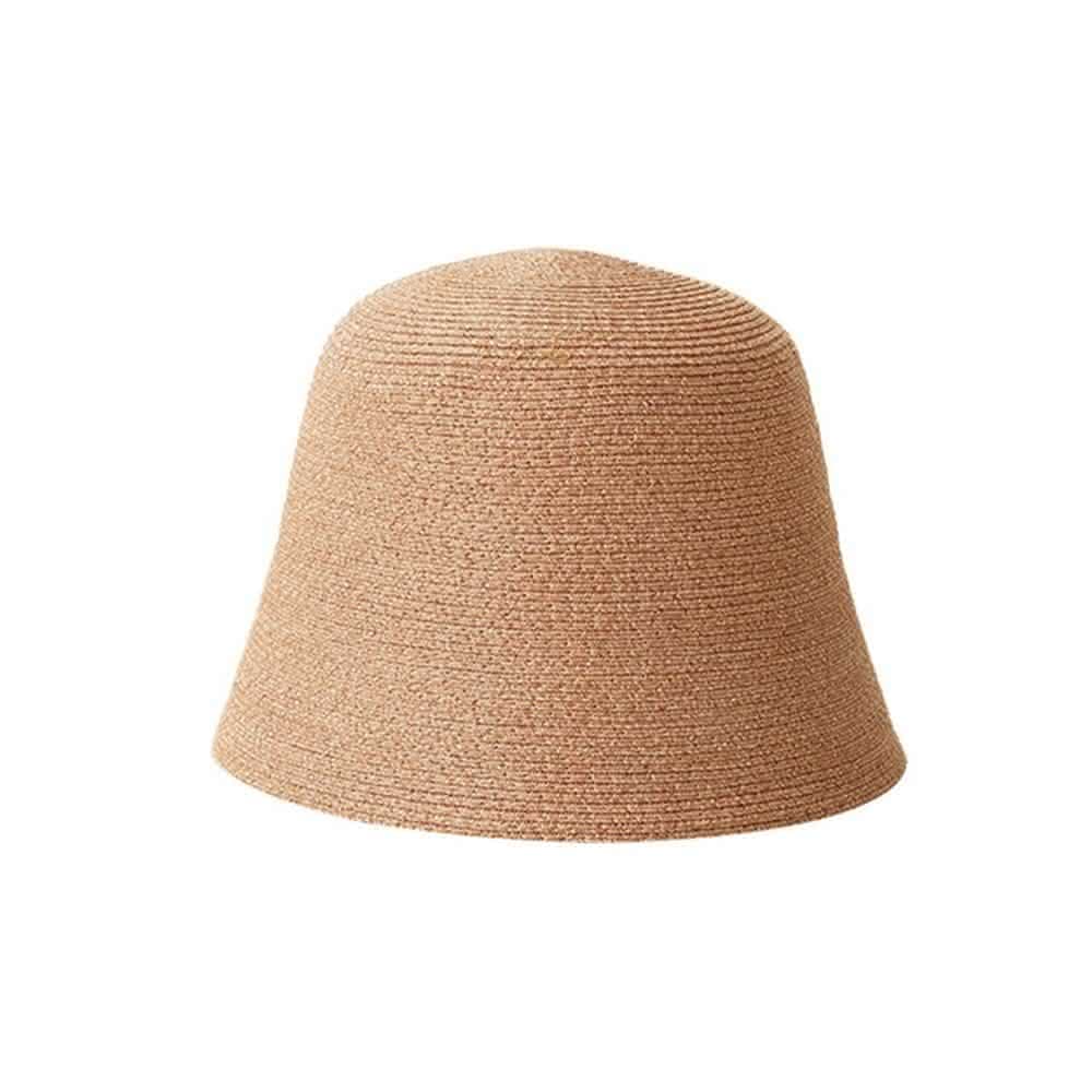 【米蘭精品】現貨+預購 草帽防曬漁夫帽簡約純色圓頂渡假女帽子母親節情人節生日聖誕節交換禮物6色74bw11