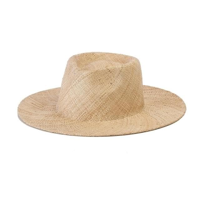 【米蘭精品】現貨+預購 草帽防曬爵士帽輕便簡約寬簷春夏男帽子情人節生日聖誕節交換禮物74bw32